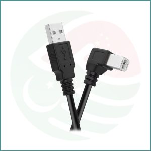 USB A Male To USB B 2.0 Male 90° Left Angle Printer Cable | 1.8m