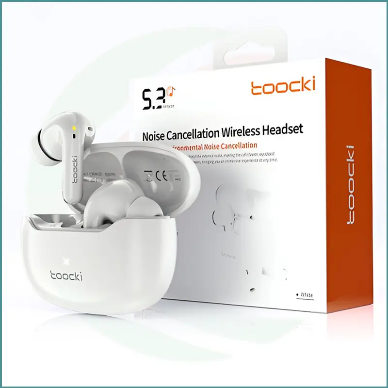 Toocki TQ EJ19 Wireless Earphones | Bluetooth 5.3 | ANC & ENC | 50H Playtime | Gaming & Sports - Image 3