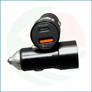 45W Car Charger | Type‑C PD + USB QC 3.0 | Super Fast Charging | Dual Port