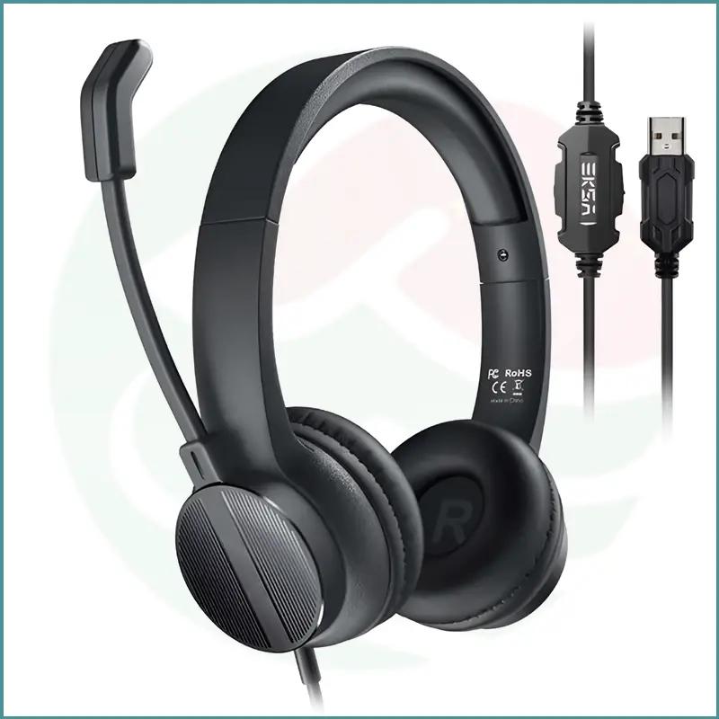 H12E Noise Cancelling Headset | Adjustable Mic | 40mm Driver | USB Compatible