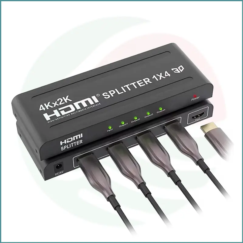4K HDMI Splitter 1x4 | Full HD Distributor | Quad Display