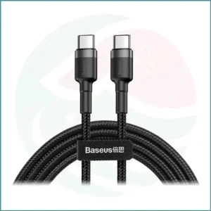 Baseus Cafule Type‑C to Type‑C Cable | 1M | 3A Fast Charge | Grey