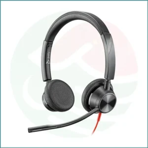 Plantronics Blackwire 3325 Wired Stereo Headset | USB + Aux | Noise‑Canceling Mic | Black