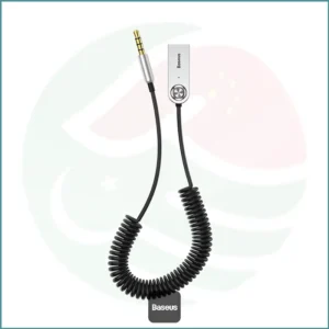 Baseus BA01 USB Bluetooth Aux Adapter | Wireless Audio Receiver | Built‑in Mic | Black