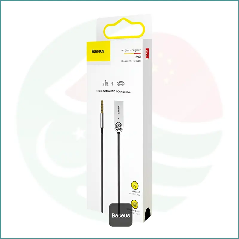 Baseus BA01 USB Bluetooth Aux Adapter | Wireless Audio Receiver | Built‑in Mic | Black - Image 4