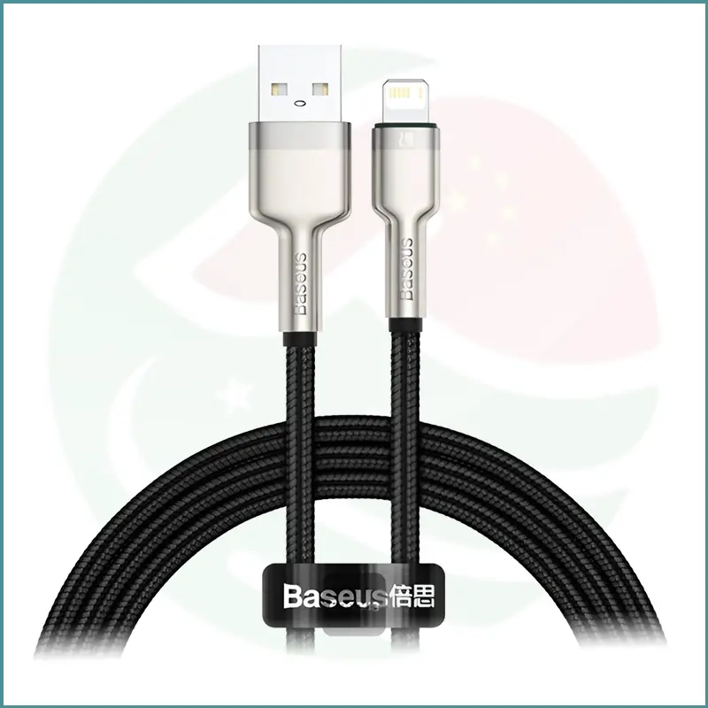 Baseus Cafule Series Metal Data Cable | USB to Lightning | 2.4A | 2m | Black