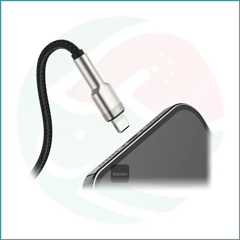 Baseus Cafule Series Metal Data Cable | USB to Lightning | 2.4A | 2m | Black - Image 3