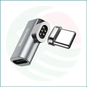 Baseus Mini Magnetic Type‑C Converter | 86W PD | Elbow Design | Gray