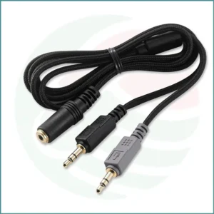 3.5mm Splitter Cable | 1 Female to 2 Male | Gaming Headset Adapter | 1.2m