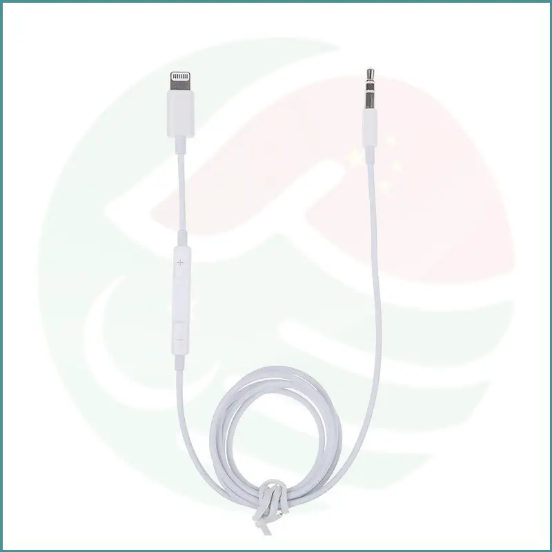 Lightning to 3.5mm Aux Wire Control Cable | iPhone | Car & Speaker Use | JH-021