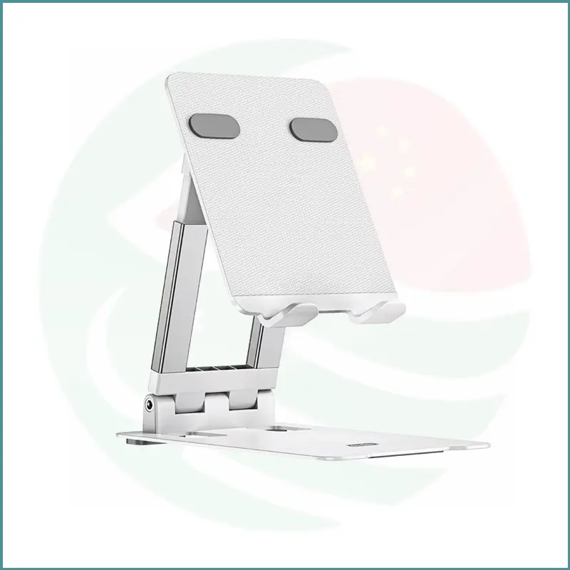Tablet Holder | Adjustable & Foldable | White