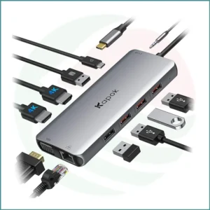 Kapok USB‑C Docking Station | 11‑in‑1 Hub | Triple Display | 100W PD