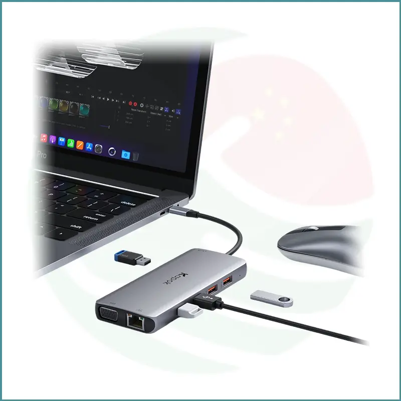 Kapok USB‑C Docking Station | 11‑in‑1 Hub | Triple Display | 100W PD - Image 4