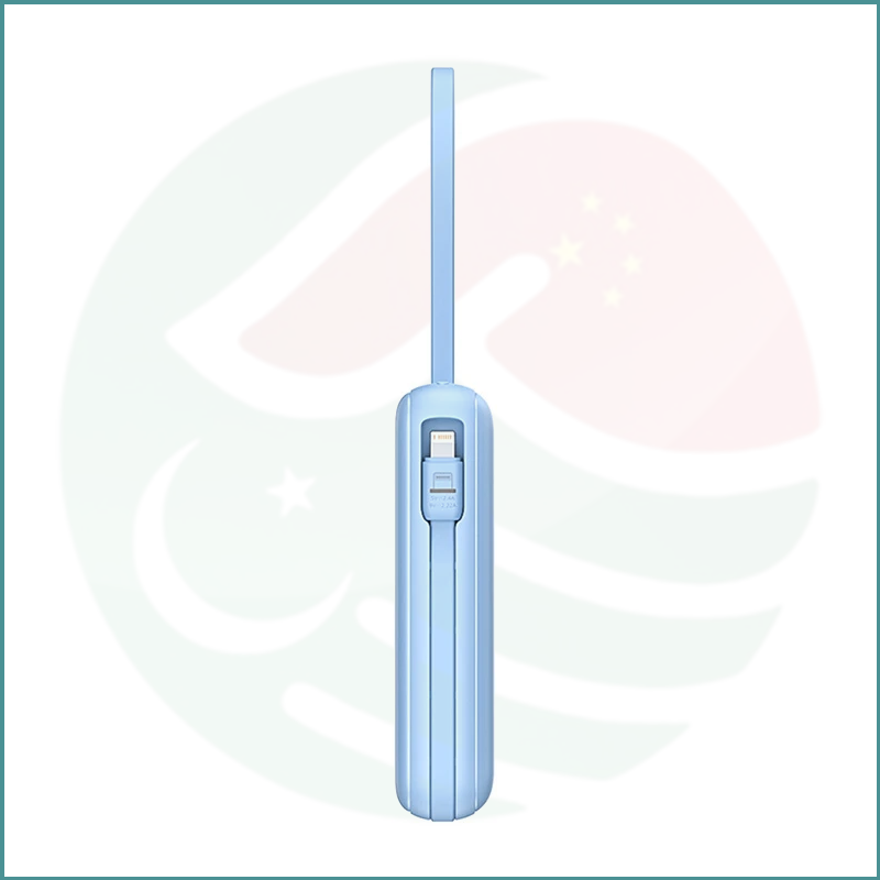 Romoss PPR20 Powerbank | 20,000mAh | Built‑in USB‑C & Lightning Cables | Blue - Image 5