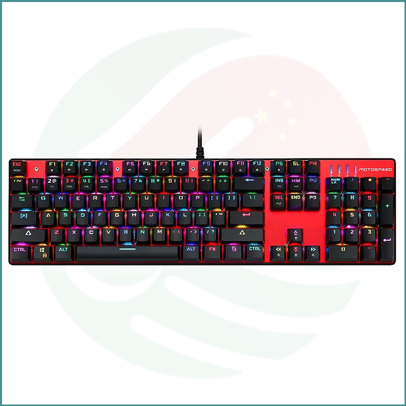 Motospeed CK104 Mechanical Gaming Keyboard | Red Switch | Aluminium Panel | RGB - Image 2