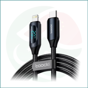 Toocki Type‑C to Lightning Cable | 20W PD | Digital Display | 1m Braided
