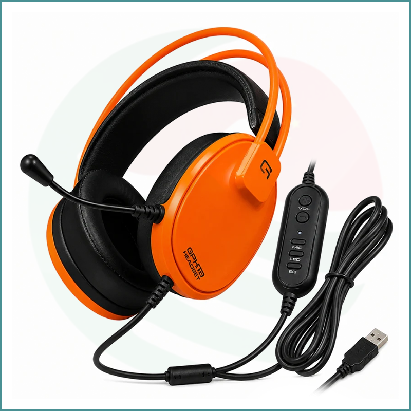 GPTX GH11 Gaming Headset | USB 7.1 Surround | Digital EQ | RGB