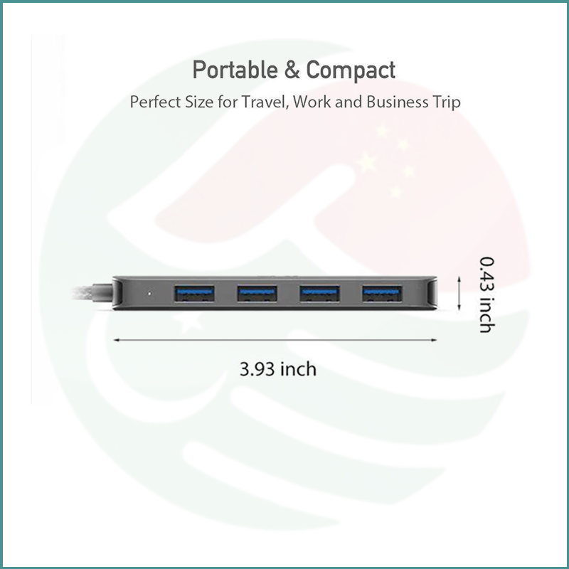UNI USB‑A Hub | 4‑in‑1 | USB 3.0 | Uflat - Image 2