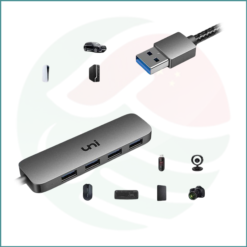 UNI USB‑A Hub | 4‑in‑1 | USB 3.0 | Uflat - Image 4