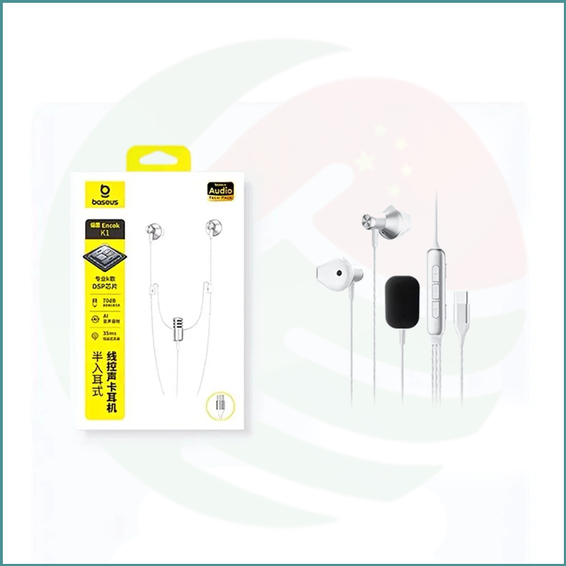 Baseus Encok K1 | AI Voice Changer | Karaoke Earphones | USB‑C - Image 3