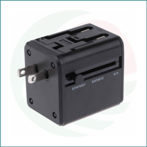 WHSmith Moderno | All In One Universal Travel Adapter | Dual USB Ports | Worldwide Compatibility
