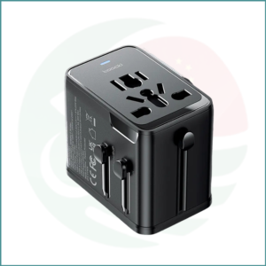 Toocki 30W Universal Travel Adapter | PD Fast Charging | 2 USB-C + 1 USB-A | Worldwide Plug